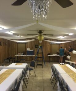 Hoffmaster 114000 Plastic Tablecover Roll, 300' Length x 40" Width, White 40" X 300' Roll 30 71fpRZLFJL