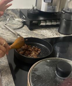 Wodillo Pots and Pans set, Nonstick Kitchen Cookware Sets, 5 PCS Induction Cookware Set, Non Stick Cooking Set w/Frying Pans & Saucepans,Dishwasher Safe, Oven Safe to 420°F 5PCS/Black 52 71fphSwX9xL