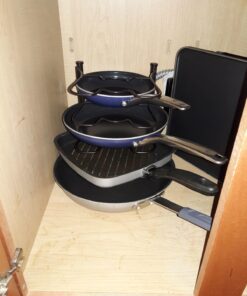 Simple Houseware Cabinet Pantry Pot and Pan Organizer Holder Rack, Bronze 34 71fq8gFM1EL