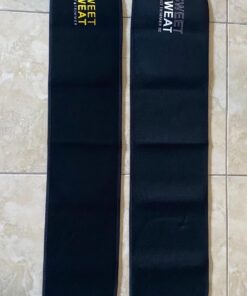 Sweet Sweat Waist Trimmer for Women and Men - Sweat Band Waist Trainer for High-Intensity Training & Workouts, 5 Sizes Medium Black/Yellow 35 71fqvpsVctL