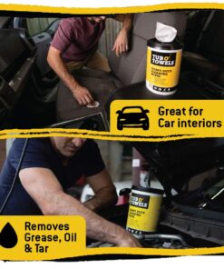 Tub O Towels TW90 Heavy-Duty 10" x 12" Size Multi-Surface Cleaning Wipes, 90 Count Per Canister 1-Pack of TW90 (10" x 12" wipes) 27 71fr7ePPD5L