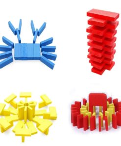 Joqutoys 600 PCS Dominoes Set for Kids, Wooden Domino Building Blocks, 6 Colors Bulk Dominoes Racing Tiles Games with Extra 26 Add-on Blocks and Storage Bag, Educational Toys for Kids Birthday Party 16 71frGdI b2L