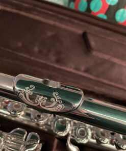 Glory HAND-ENGRAVED SILVER PLATED HIGH GRADE FLUTE 17 Hole OPEN/CLOSED C Flute With Case, Tuning Rod and Cloth and Gloves,HIGH GRADE HAND ENGRAVED 17 Open Hole Flower 32 71frJqRAfxL