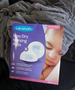 Lansinoh Stay Dry Disposable Nursing Pads, Soft and Super Absorbent Breast Pads, Breastfeeding Essentials for Moms, 200 Count 200 Count (Pack of 1) 29 71frOgWA7cL
