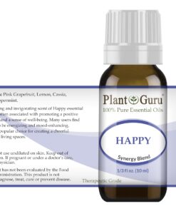 Happy Essential Oil Blend 10 ml 100% Pure, Undiluted, Therapeutic Grade. (Blend of: Pink Grapefruit, Lemon, Cassia, Ginger, Peppermint) 7 71frUIKavxL
