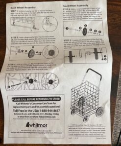 Whitmor Deluxe Utility Cart, Extra Large, Black 49 71frf2hNuJL