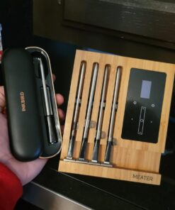 INKBIRD Wireless Meat Thermometer INT-11P-B, Bluetooth Meat Thermometer for Grilling and Smoking, IP 67 Waterproof Wireless Meat Probe for BBQ Oven Grill Smoker Cooking Gifts for Men Women 53 71frpcoAAEL