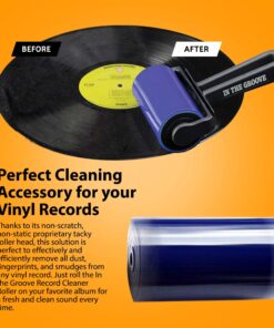 Alternative view of in The Groove Vinyl Roller Cleaner - Vinyl Cleaning Device for Quick Cleaning Vinyl Records or LP Surfaces from Dust, Anti-Static Record Cleaner Roller to Keep Your Audio Album Turntables Sound Clear