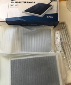 InnoGear Solar Outdoor Lights, 80 LEDs Solar Motion Sensor Lights with 4 Working Modes Solar Wall Lights IP65 Waterproof 450 Lumens Solar Gutter Lights for Front Door, Yard, Garage, Pack of 2 48 71fs5TWN5pL