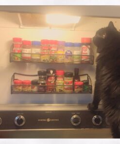 Deco Brothers Wall Mounted Single Tier Mesh Hanging Spice Rack, Set of 2, Bronze 2 Pack 35 71fsCujjW4L 1