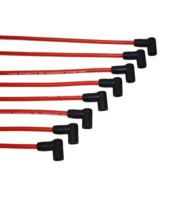 A-Team Performance Red Silicone Spark Plug Wires Set 90 Degree Black Boot for HEI Distributor Ignition Coil Accessories Compatible With Mopar Chrysler Dodge 318 360 8.0mm 12 71fsiK2JFhL