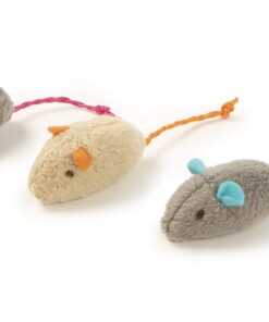 SmartyKat (3 Count) Skitter Critters Catnip Cat Toys - Gray/Cream, 3 Count Set of 3 Skitter Critter Mouse 21 71fsirCreNL
