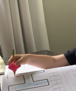 Firesara Pencil Grips, Original Breakthrough Assorted Writing Aid Grip Trainer Posture Correction Finger Grip for Kids Preschoolers Children Adults Special Needs for Lefties or Righties(4PCS) Blue 37 71fsr5gJe6L