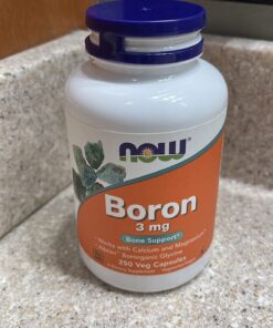 NOW Supplements, Boron 3 mg (Bororganic Glycine), Structural Support*, 250 Veg Capsules 250 Count (Pack of 1) 21 71ft0JMotQL