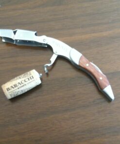 Barvivo Natural Rosewood Wine Opener with Foil Cutter Knife & Cap Remover, Double Hinged Manual Wine Key for Bartenders, Servers, Waiters, Stainless Steel Wine Bottle Opener Corkscrew 44 71ft8kpSljL