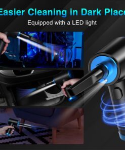 Keimi Cordless Compressed Air Duster - Rechargeable 7500mAh 91000RPM Compressed Air Blower with Led Light for Keyboard, PC, and Car Cleaning - Powerful Eco-Friendly Replacement for Canned Air Duster 26 71fus9X9LCL