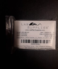 Litmus Test Paper pH Test Strips, Universal Application (pH 1-14), 300 Testing Strips | for Saliva, Soap, Urine, Food, Liquids, Water with Soil Testing, and Lab Monitoring 300 pH Strips 21 71fv62Om PL