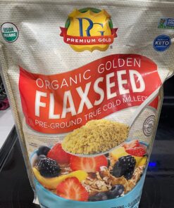 Premium Gold Organic Ground Flax Seed | High Fiber Food | Omega 3 | 4 pounds 22 71fvcIc0wL