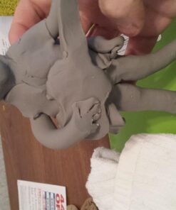 Super Sculpey Medium Gray, Premium, Non Toxic, Medium firmness, Sculpting Modeling Polymer clay, Oven Bake Clay, 1 pound bar. Great for all advanced sculptors, model makers and movie studios Multicolor 46 71fvfNQzzwL