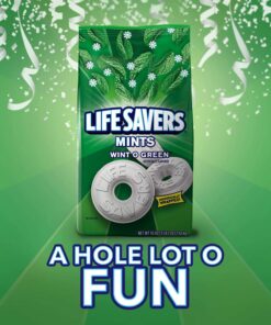 LIFE SAVERS Mints Wint-O-Green Hard Candy, Party Size Bag, 50 Ounce, Pack of 2 50 Ounce (Pack of 2) 15 71fvz4UQAGL