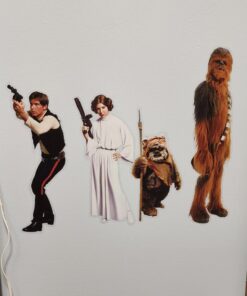 RoomMates RMK1586SCS Star Wars Classic Peel and Stick Wall Decals 1.5 " x 1.25 " to 9 " x 9 " 20 71fw B8iL2L
