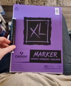 Canson XL Series Marker Paper, Foldover Pad, 9x12 inches, 100 Sheets (18lb/70g) - Artist Paper for Adults and Students Fold Over 41 71fw7f7FO0L