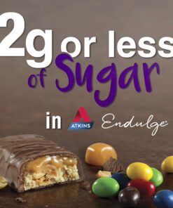 Atkins Peanut Caramel Cluster Bar, Dessert Favorite, High in Fiber, 3g Net Carb, 1g Sugar 20 71fwAZYFjKL