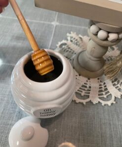 Mud Pie Honey Pot Serving Set, 4x3, White 29 71fwR6EdsrL