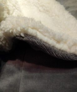 Bedsure Sherpa Fleece Throw Blanket for Couch - Thick and Warm Blanket for Winter, Soft and Fuzzy Throw Blanket for Sofa, Fall Throw Blanket, Grey, 50x60 Inches Throw (50" x 60") Dark Grey 34 71fxQLtA9OL