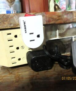 Electes 3 Prong Grounded Single Port Power Adapter with Red Indicator On/Off switch {Value! 3 Pack} 20 71fxcTDLYWL