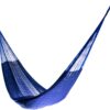 Hammocks Rada Mayan-Made Matrimonial Yucatan Hammock - Two Person Hammock - Artisan Crafted in Central America - Fits 12.5 to 13 Feet Hammock Stand - Up to 550 Pounds, Dark Blue - Hanging Bed