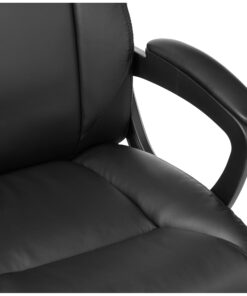Amazon Basics Classic Puresoft PU Padded Mid-Back Office Computer Desk Chair with Armrest, 26"D x 23.75"W x 42"H, Black 28 71fy1oknE6L