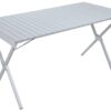 ALPS Mountaineering Folding Camping Table with Smooth Easy-to-Clean Roll Top and Sturdy and Lightweight Aluminum X Frame, Shoulder Carry Bag, 3 Sizes Silver X-Large 43 71fy2EFHmL