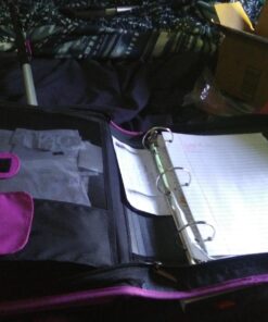 Five Star Zipper Binder, 2 Inch 3-Ring Binder for School, 6 Pocket Expanding File, 380 Sheet Capacity, Purple (72540) 38 71fyUVFJkPL