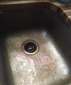 Sinkology Kitchen Sink 3.5 in. Strainer Drain Solid Brass with Post Styled Basket in Antique Copper 11 71fyl0SjdOL