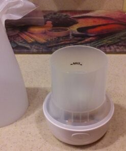 Pure Enrichment® PureSpa™ Essential Oil Diffuser - Compact Ultrasonic Aromatherapy Diffuser, Natural Air Deodorizer, 100ml Water Tank, and Optional Mood Light - Lasts Up to 7 Hours with Auto Shut-Off 36 71fyucGwkGL