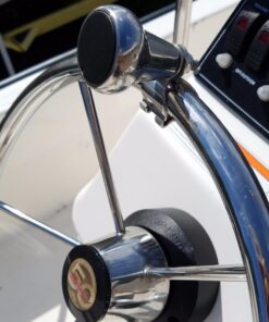 Amarine Made Aisi 316 Stainless Steel Marine Sport Boat Steering Wheel Knob with Plastic Cap, Maneuvering Knob - L 22 71g Z8XEFL