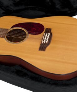 Gator Cases Lightweight Polyfoam Guitar Case For Dreadnought Style Acoustic Guitars; Fits 6-String and 12-String (GL-DREAD-12) 6/12 String Dreadnought 18 71g dA78KfL