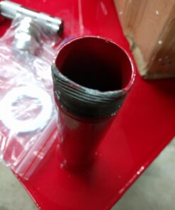 Arksen 35 Gallon Portable Gas Caddy Fuel Storage Tank Large Gasoline Diesel Can Hand Siphon Pump Rolling Flat-Free Solid Rubber Wheels Boat ATV Car Motorcycle Red 27 71g jSKtRVL