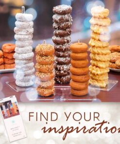 Darice Victoria Lynn Clear, 5 Piece Set with Two 10” and Three 15 Display Treats at Weddings, Showers and Other Ev Acrylic Donut Stands 24 71g qORLSYL