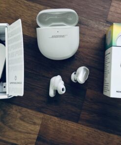 NEW Bose QuietComfort Ultra Wireless Noise Cancelling Earbuds, Bluetooth Noise Cancelling Earbuds with Spatial Audio and World-Class Noise Cancellation, White Smoke 28 71g0I8tSPvL
