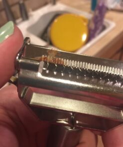 Precision Kitchenware - Ultra Sharp Stainless Steel Dual Julienne & Vegetable Peeler with Cleaning Brush & Blade Guard 35 71g0jR3haL 1