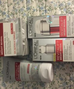 L'Oréal Paris Revitalift Bright Reveal Anti-Aging Exfoliating Peel Pads with Glycolic Acid, Reduce Wrinkles & Brighten Skin, 30 Count (Pack of 1) 42 71g0noihYTL