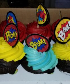 Fun Express - Superhero Baking Cups W/picks - Party Supplies - Serveware & Barware - Misc Serveware & Barware - 100 Pieces 26 71g1DnanyfL 1