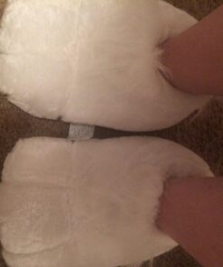 Rubie's Costume Plush Adult Bunny Shoes One Size White 24 71g1gMf9LCL