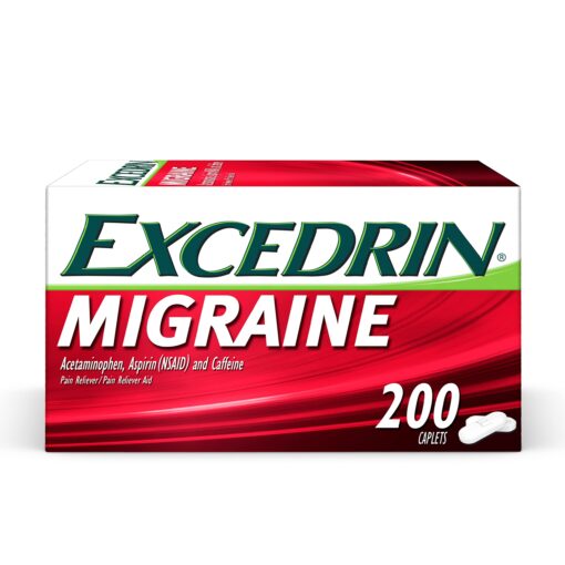 Excedrin Migraine Relief Caplets to Alleviate Migraine Symptoms - 200 Count Migrane Relief - 200 Count