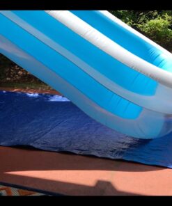 Intex 56483EP Inflatable 8.5' x 5.75' Swim Center Family Pool for 2-3 Kids, Backyard Splash Pool for Children 6+ Years Old, 198-Gallons, Blue & White Family Swim Center 43 71g2ReCtLtL 1