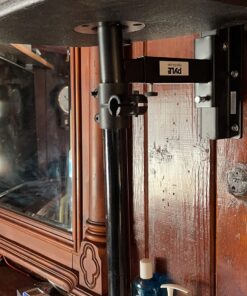 Pyle 90°-30° Angle, Tilt, Rotation Solid-Steel Pin Serves as Safety-Stop Mount Speaker Bracket Stands-Dual Universal Adjustable w/ 12.5'' Distance from Wall (PSTNDW15) 25 71g2t0nSvFL