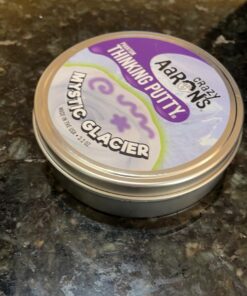 Crazy Aaron's Thinking Putty 4" Tin (3.2 oz) Mystic Glacier - Includes Glow Charger - Never Dries Out 15 71g31nfBxTL
