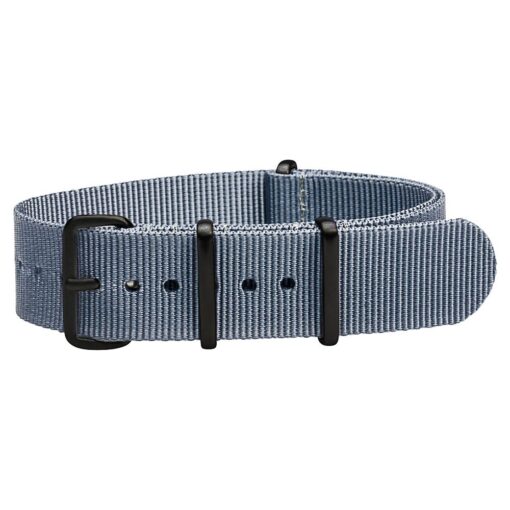 Clockwork Synergy Premium Nylon Nato Watch Straps bands PVD Black Hardware 21mm Grey